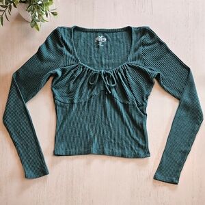 Hollister Women's Ribbed Long Sleeve Top